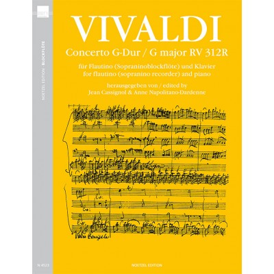 VIVALDI A. - CONCERTO G-DUR RV 312R - FLÃ›TE A BEC ET PIANO