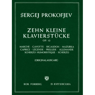 PROKOFIEV S. - 10 KLEINE KLAVIERSTUCKE OP.12