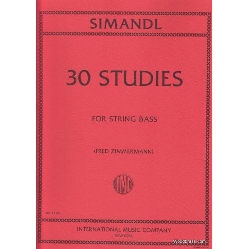 SIMANDL F - 30 STUDIES FOR DEVELOPMENT OF TONE - CONTREBASSE