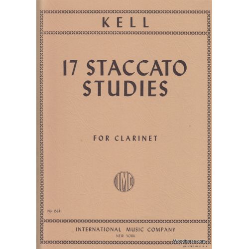 KELL R. - 17 STACCATO STUDIES - CLARINETTE