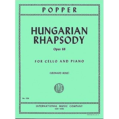 POPPER D. - HUNGARIAN RHAPSODY OP.68 - VIOLONCELLE & PIANO