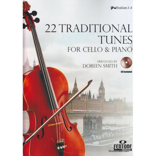 22 TRADITIONAL TUNES - VIOLONCELLE ET PIANO + CD