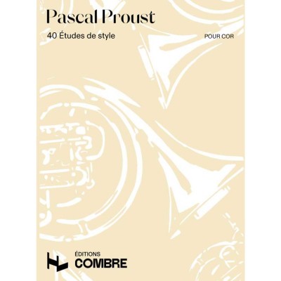 COMBRE Proust Pascal - Etudes De Style (40) - Cor