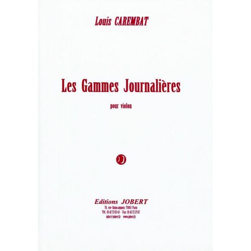 CAREMBAT LOUIS - GAMMES JOURNALIERES - VIOLON
