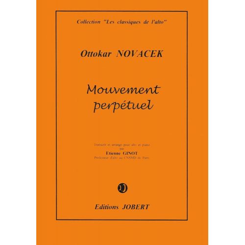 NOVACEK OTTOKAR - MOUVEMENT PERPETUEL - ALTO, PIANO