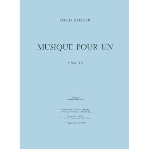 SAGUER - MUSIQUE POUR UN VIOLON - VIOLON