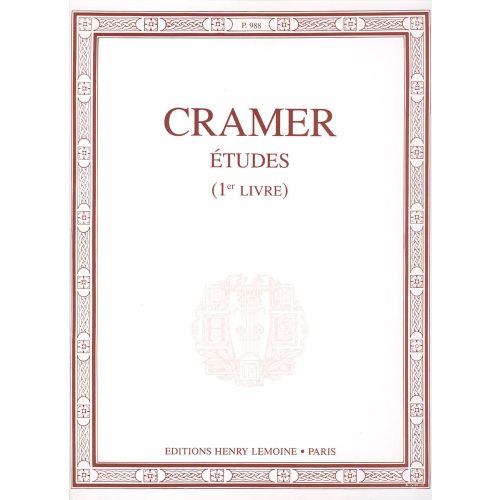 CRAMER JOHANN BAPTIST - ETUDES VOL.1 - PIANO