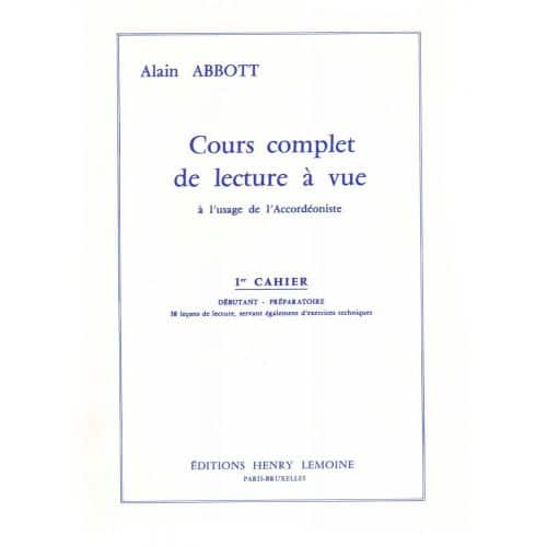  Abbott Alain - Lecture A Vue Vol.1 - Accordeon