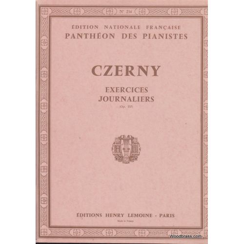 CZERNY CARL - EXERCICES JOURNALIERS (40) OP.337 - PIANO