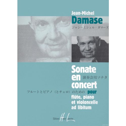LEMOINE DAMASE JEAN-MICHEL - SONATE EN CONCERT OP.17 - FLUTE, VIOLONCELLE, PIANO