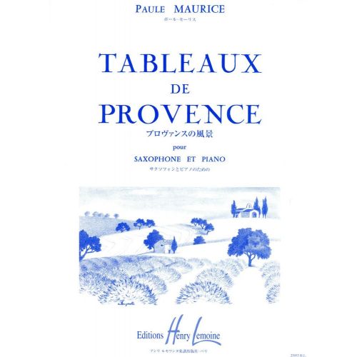 MAURICE PAULE - TABLEAUX DE PROVENCE - SAXOPHONE, PIANO