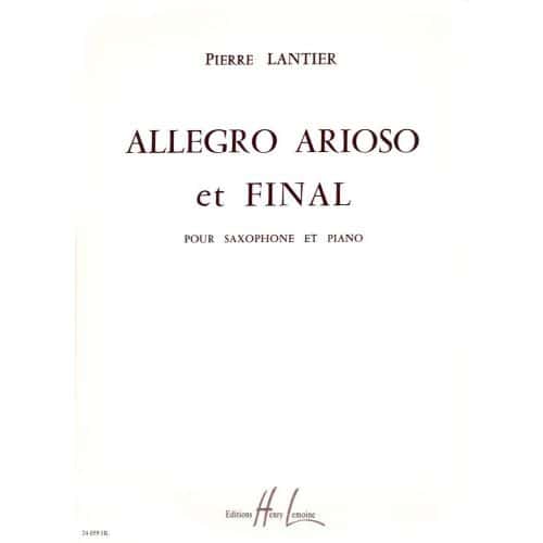 LANTIER - ALLEGRO,ARIOSO & FINAL SAXO/PO - SAXOPHONE ET PIANO