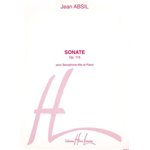 ABSIL JEAN - SONATE OP.115 - SAXOPHONE, PIANO
