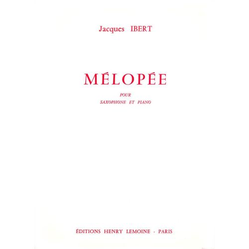  Ibert Jacques - Mélopée - Saxophone, Piano