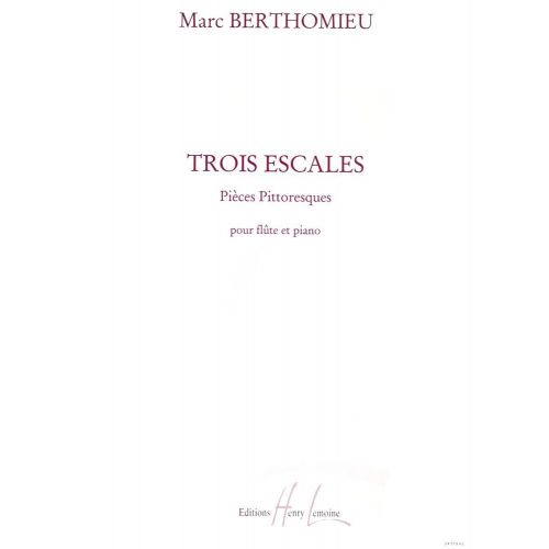  Berthomieu Marc - Escales (3) - Flute, Piano