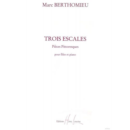 BERTHOMIEU MARC - ESCALES (3) - FLUTE, PIANO