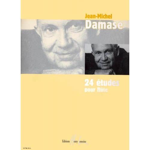 DAMASE JEAN-MICHEL - ETUDES (24) - FLUTE