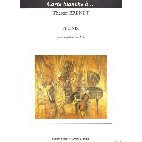 LEMOINE Brenet - Phoinix - Saxophone Alto Solo