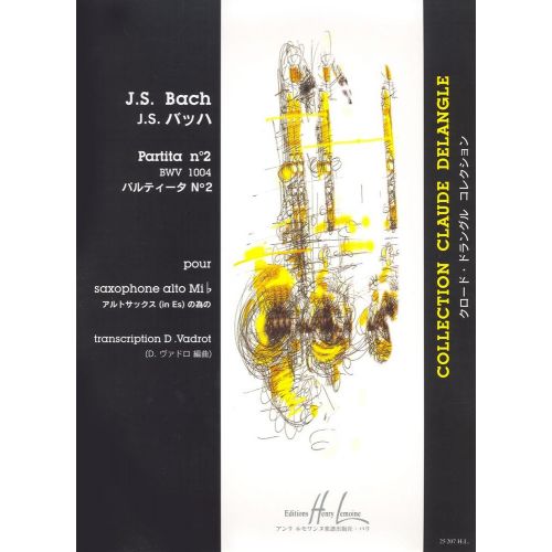 LEMOINE BACH J.S. - PARTITA N°2 BWV1004 - SAXOPHONE ALTO SOLO