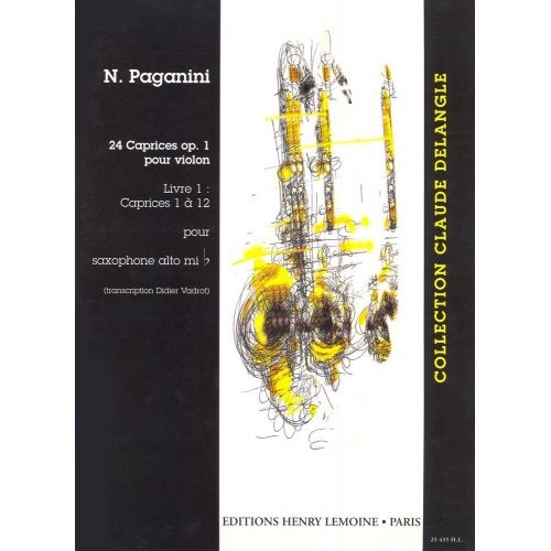 LEMOINE Paganini N. - Caprices (24) Vol.1 - Saxophone Solo