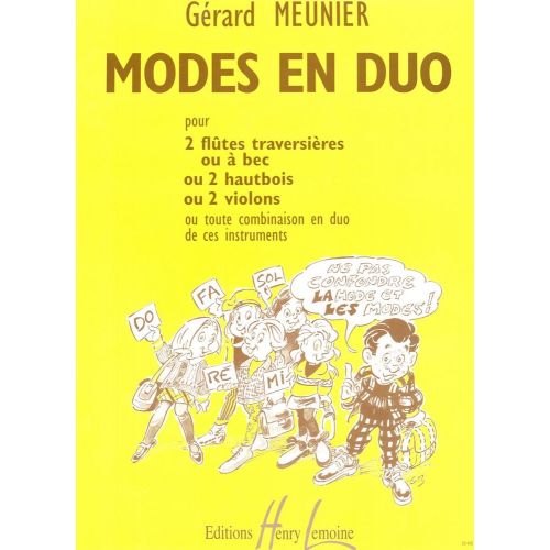 LEMOINE Meunier - Modes En Duo - 2 Flûtes Ou 2 Hautbois Ou 2 Violons