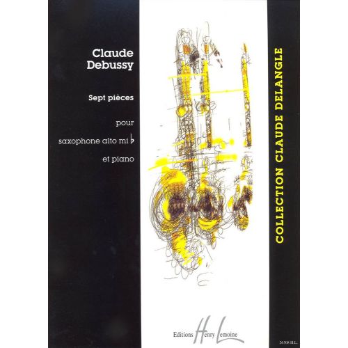 DEBUSSY CLAUDE - PIECES (7) - SAXOPHONE, PIANO