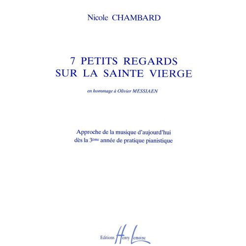 Chambard - Petits Regards STE-vierge (7) - Piano
