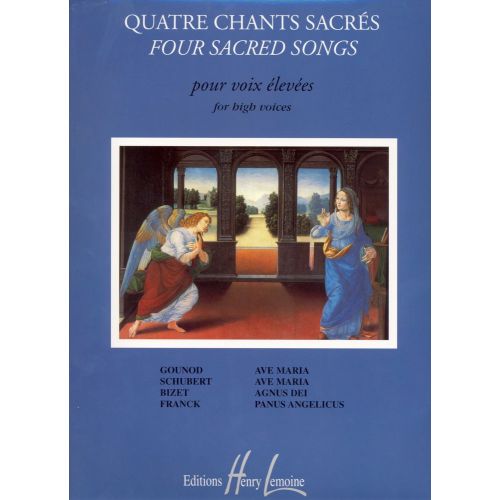 LEMOINE BONNARDOT JACQUELINE - CHANTS SACRÉS (4) - VOIX ELEVEE, PIANO
