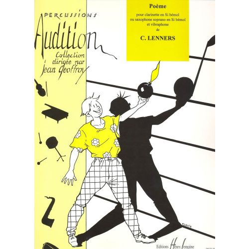 LEMOINE LENNERS CLAUDE - POEME - CLARINETTE OU SAXOPHONE SIB, VIBRAPHONE