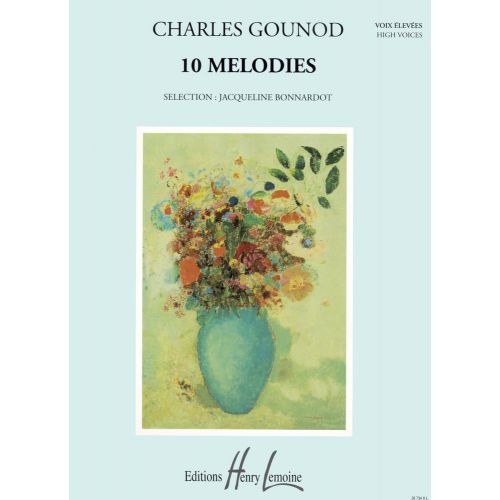LEMOINE GOUNOD CHARLES - MÉLODIES (10) - VOIX ELEVEE, PIANO