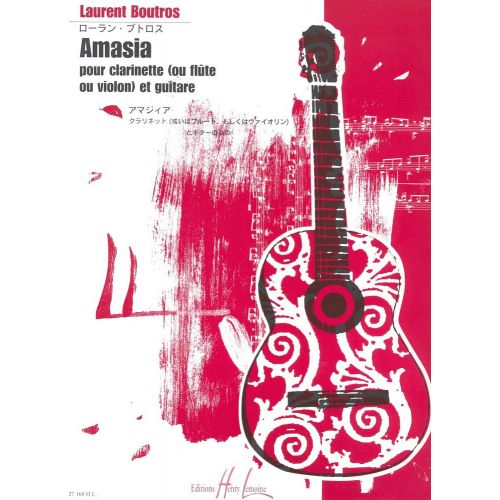 BOUTROS - AMASIA - CLARINETTE OU FLÛTE ET GUITARE