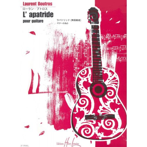 LEMOINE BOUTROS LAURENT - L'APATRIDE - GUITARE