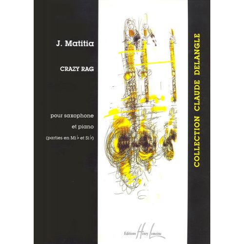 MATITIA JEAN - CRAZY RAG - SAXOPHONE (MIB OU SIB), PIANO