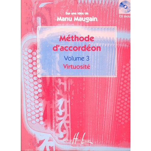 MAUGAIN - MÉTHODE D'ACCORDÉON VOL.3 (VIRTUOSITÉ) - ACCORDÉON