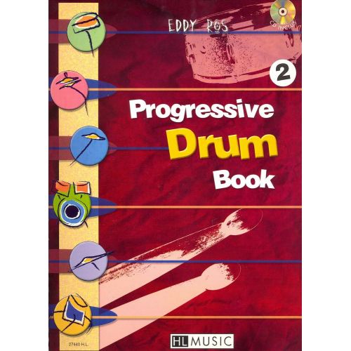 ROS EDDY - PROGRESSIVE DRUM BOOK 2 + CD - BATTERIE
