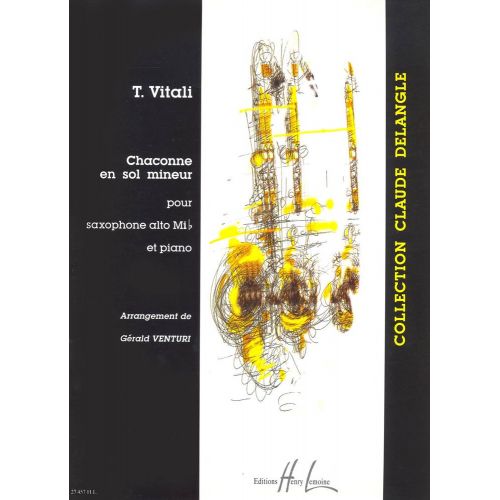 VITALI TOMMASO - CHACONNE EN SOL MIN. - SAXOPHONE MIB, PIANO