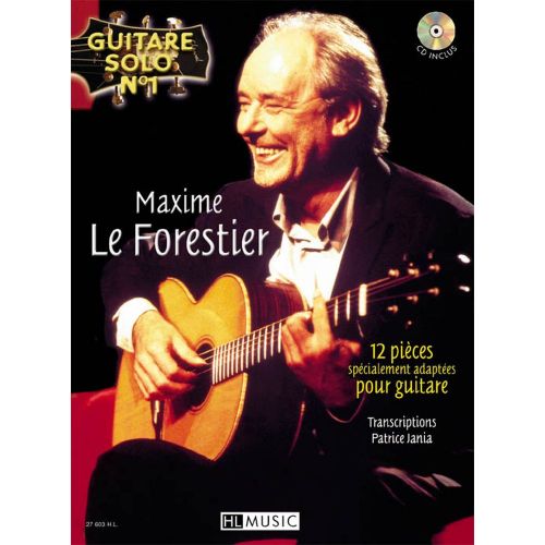 LEFORESTIER MAXIME - GUITARE SOLO N°1 : MAXIME LE FORESTIER + CD - CHANT, GUITARE