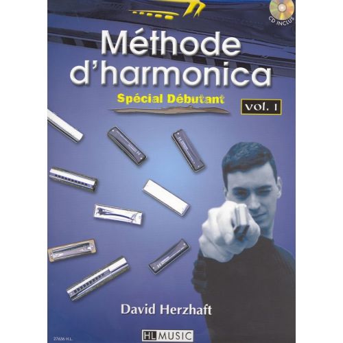 HERZHAFT DAVID - METHODE D'HARMONICA VOL.1 + CD