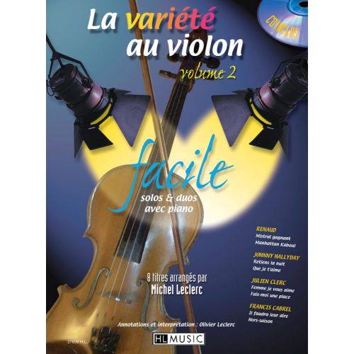 LECLERC - LA VARIETE AU VIOLON VOL.2 + CD - VIOLON, PIANO