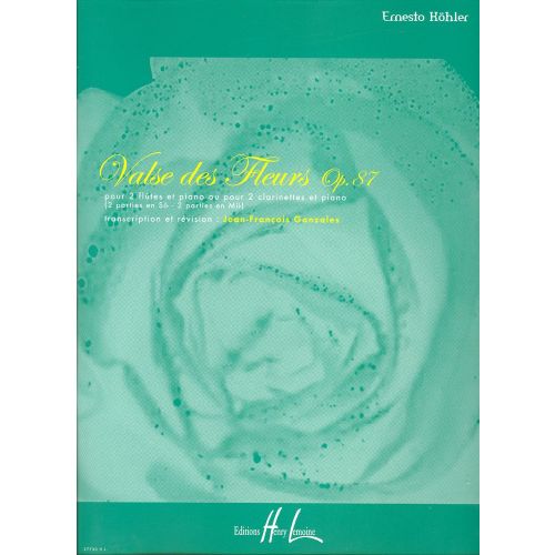 KOHLER ERNESTO - VALSES DES FLEURS OP.87 - 2 FLUTES, PIANO