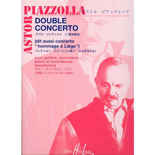  Piazzolla Astor - Double Concerto - Guitare, Accordeon Piano, Contrebasse Ad Lib.
