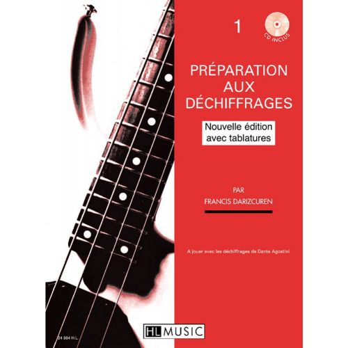 DARIZCUREN FRANCIS - PREPARATION AU DECHIFFRAGE VOL.1 ET 2 + CD - GUITARE BASSE 