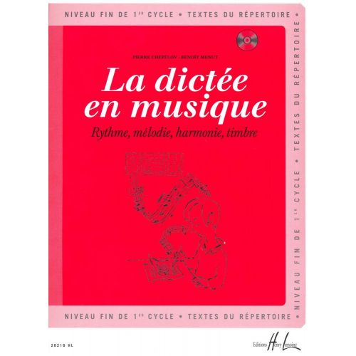 CHEPELOV P. / MENUT B. - LA DICTEE EN MUSIQUE VOL.3 + CD - FIN DU 1ER CYCLE