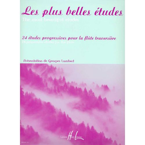 LAMBERT GEORGES - LES PLUS BELLES ETUDES - 24 ETUDES PROGRESSIVES - FLUTE