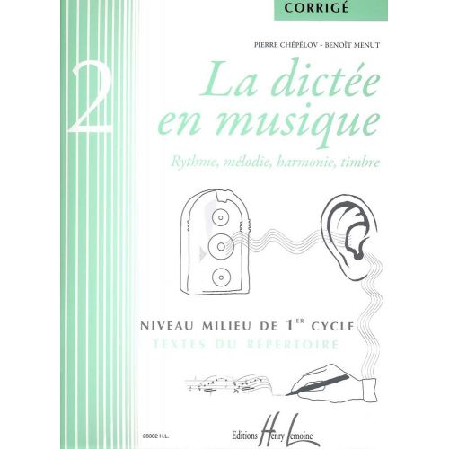  Chepelov P./ Menut B. - La Dictee En Musique Vol.2 - Corrige
