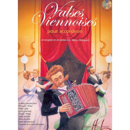 LEMOINE MAUGAIN MANU - VALSES VIENNOISES + CD - ACCORDEON
