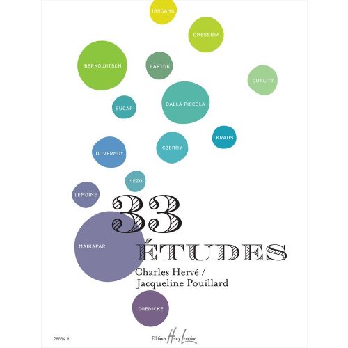 LEMOINE HERVE C. / POUILLARD J. - 33 ETUDES - PIANO