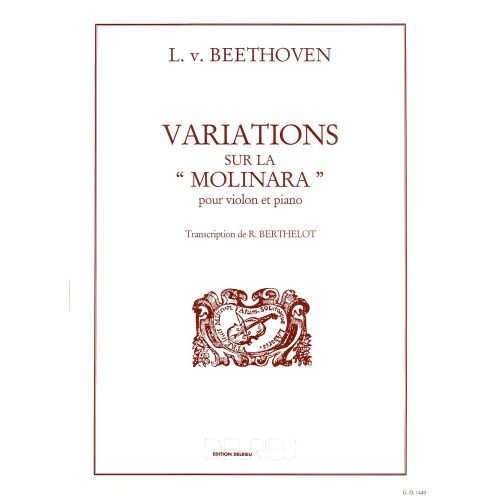 BEETHOVEN L.VAN - VARIATIONS SUR LA MOLINARA - VIOLON