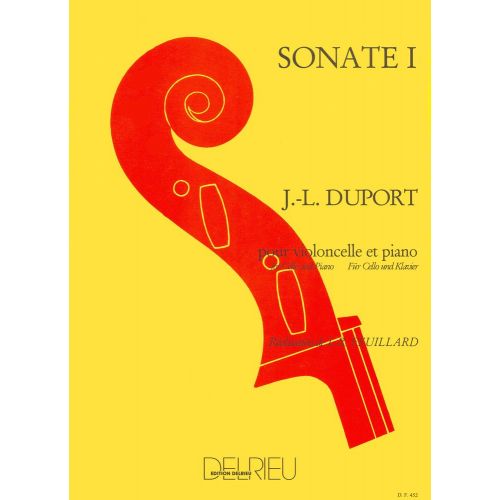 EDITION DELRIEU DUPORT JEAN-LOUIS - SONATE N°1 - VIOLONCELLE, PIANO