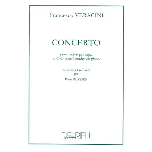VERACINI FRANCESCO-MARIA - CONCERTO - VIOLON, PIANO